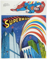 HONEY-COMB CEREAL BOX WITH "SUPERMAN ACTION POSTER" PREMIUMS.