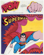 HONEY-COMB CEREAL BOX WITH "SUPERMAN ACTION POSTER" PREMIUMS.