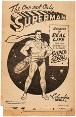 "SUPERMAN" MOVIE SERIAL HERALD.