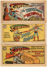 "SUPERMAN" KELLOGG'S SUGAR SMACKS PREMIUM COMIC BOOK SET OF FOUR.