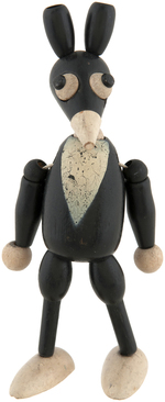 FELIX THE CAT & IGNATZ MOUSE WOODEN DOLL PAIR.