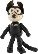 FELIX THE CAT & IGNATZ MOUSE WOODEN DOLL PAIR.