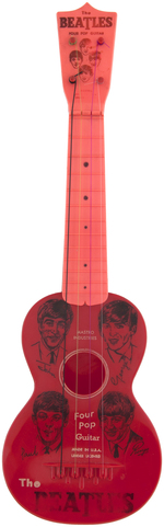 "THE BEATLES FOUR POP GUITAR" (TEXT VARIETY).