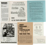 ARCHIVE OF 22 PIECES OF EMPHEMERA RELATED TO ANTI-VIETNAM WAR MOVEMENT.