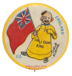 YELLOW KID BUTTON #116.