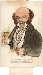 ANTI-VAN BUREN/PRO-HARRISON 1840 METAMORPHIC CAMPAIGN CARD.