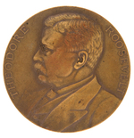 "THEODORE ROOSEVELT" OFFICIAL 1905 INAUGURAL MEDAL.