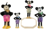 MICKEY MOUSE DEAN'S RAG STYLE FIGURAL LOT.