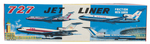 "727 JET LINER" FRICTION TOY PLANE FULL BOX.