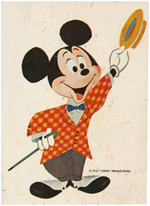 MICKEY MOUSE ORIGINAL PAINTING BY DISNEY MERCHANDISE ART DIRECTOR LOU LIPSI.