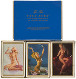 ELVGREN PIN-UP CALENDAR & BOXED PLAYING CARDS LOT.