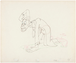 "MOTHER GOOSE GOES HOLLYWOOD - AUTOGRAPH HOUND" CAB CALLOWAY/STEPIN FETCHIT PRODUCTION DRAWING PAIR.