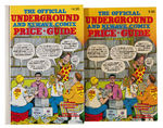 "THE OFFICIAL UNDERGROUND AND NEWAVE COMIX PRICE GUIDE" SIGNED HARDCOVER & SOFTCOVER PAIR.