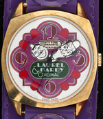 "LAUREL & HARDY TIME" BOXED WATCH.