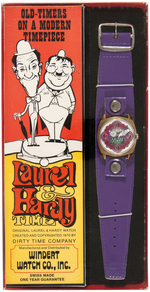 "LAUREL & HARDY TIME" BOXED WATCH.