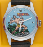 "TARZAN" BRADLEY WATCH IN PLASTIC CASE.