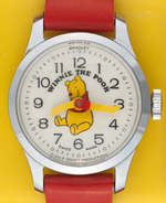 "WINNIE THE POOH" BRADLEY WATCH IN PLASTIC CASE.