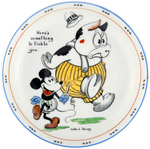 MICKEY MOUSE EXCEPTIONAL PARAGON CHINA SAUCER.