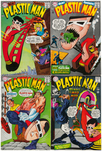 PLASTIC MAN SILVER AGE COMIC SET OF 1-10.