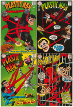 PLASTIC MAN SILVER AGE COMIC SET OF 1-10.