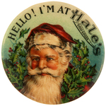 EARLY SANTA CELLULOID AND TIN CLICKER.