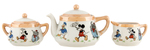 MICKEY MOUSE, DONALD DUCK & ELMER ELEPHANT JAPANESE CHINA TEA SET.