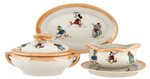 MICKEY MOUSE, DONALD DUCK & ELMER ELEPHANT JAPANESE CHINA TEA SET.