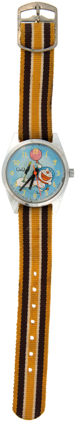 DORAEMON WITH BALLOON RARE Q&Q JAPANESE WATCH.