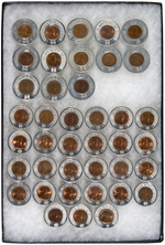 LOT OF 40 ENCASED CENTS: KEEP ME & NEVER GO BROKE VARIETIES.