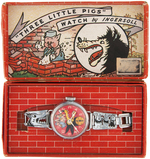 RARE BOXED "THREE LITTLE PIGS WATCH BY INGERSOLL."