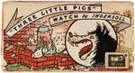 RARE BOXED "THREE LITTLE PIGS WATCH BY INGERSOLL."