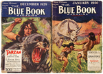 TARZAN "THE BLUE BOOK MAGAZINE" PULP SET.