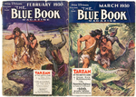 TARZAN "THE BLUE BOOK MAGAZINE" PULP SET.