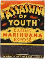 "MARIHUANA - ASSASSIN OF YOUTH" ANTI-MARIJUANA MATCHPACK.