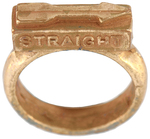 STRAIGHT ARROW THREE RINGS FROM NABISCO 1949-1950.