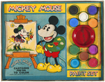 "MICKEY MOUSE CARTOONS FOR YOU TO COLOR" BOXED PAINT SET.