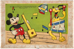 MICKEY MOUSE & PLUTO BOXED CHAD VALLEY PUZZLE BLOCK SET.