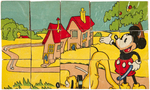 MICKEY MOUSE & PLUTO BOXED CHAD VALLEY PUZZLE BLOCK SET.