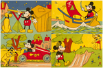 MICKEY MOUSE & PLUTO BOXED CHAD VALLEY PUZZLE BLOCK SET.