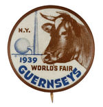 1939 NYWF GUERNSEYS BUTTON FROM HAKE COLLECTION & CPB.