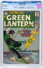 "SHOWCASE" #22 (FIRST APPEARANCE OF GREEN LANTERN) SEPTEMBER-OCTOBER 1959 CGC 3.0 G/VG.