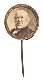 HORACE GREELEY CARDBOARD REAL PHOTO STICKPIN DEWITT/SULLIVAN 1872-45.