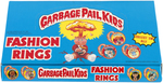 "GARBAGE PAIL KIDS FASHION RINGS" TOPPS STORE DISPLAY BOX WITH COMPLETE CONTENTS.