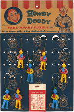 "HOWDY DOODY TAKE-APART PUZZLES" ON STORE DISPLAY CARD.