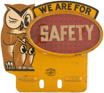 PENNZOIL OWLS "SAFETY" LICENSE ATTACHMENT.