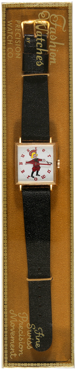 "BUSTER BROWN" BOXED FASHION WATCH.