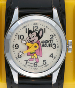 "MIGHTY MOUSE" BRADLEY WATCH IN PLASTIC CASE.