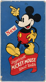 "NEW INGERSOLL MICKEY MOUSE WRIST WATCH" BOXED 1938 MODEL.