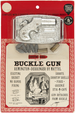 MATELL "SHOOTIN' SHELL BUCKLE GUN" ON CARD.