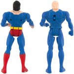 KENNER MAN OF STEEL FIGURE TEST SHOT PAIR CLARK KENT AND POWER FLIGHT SUPERMAN.